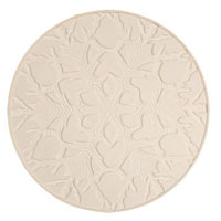 Textured Fusing Tile - Round Snowflake - Click Image to Close